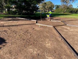 Ross Reserve Woody Meadows - Preparation of site