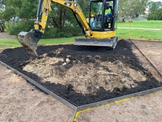 Ross Reserve Woody Meadows - Preparation of site