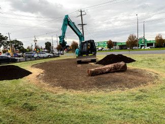 Princess Highway (Dandenong Park) - Preparation of site