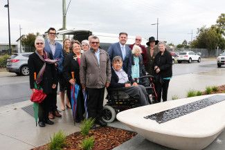 Cr Angela Long, Cr Jim Memeti, family and community members