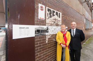Crump Lane Launch - Ms Chris Keys with Cr Sean O'Reilly 