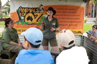 A wildlife presentation at the Sustainability Festival 2022