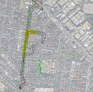 Drainage work - Stage 1 location