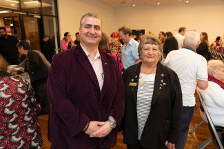 Attendees at the Merle Mitchell AM Memorial event