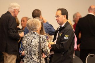 Attendees at the Merle Mitchell AM Memorial event