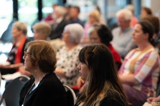 Attendees at the Merle Mitchell AM Memorial event