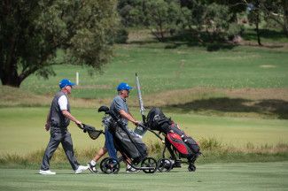 Golfers at the Take a Swing for Charity Golf Day 