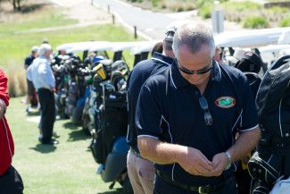 Golfers at the Take a Swing for Charity Golf Day 