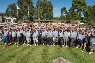 Golfers at the Take a Swing for Charity Golf Day 