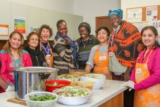 women in a kitchen