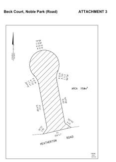 Beck Court, Hatched Area Plan