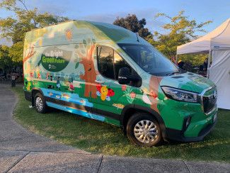 Our Bright Green Future Education Electric Van.
