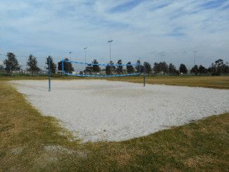 Beach volleyball court