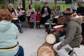 Drumming workshop.