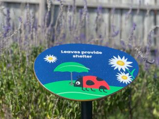 A sign board.
