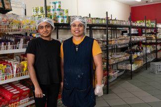 Shop workers