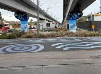 Muderra Way Asphalt Artwork