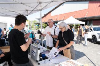 People enjoying the festival.