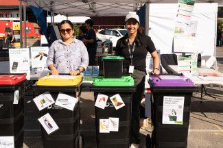 People enjoying the festival.