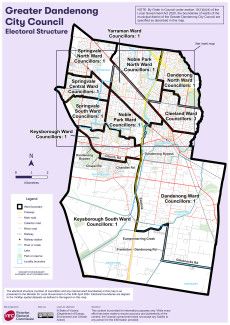 Council Ward Map with election zones