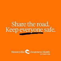 Motorcyclist Awareness Month October 2026