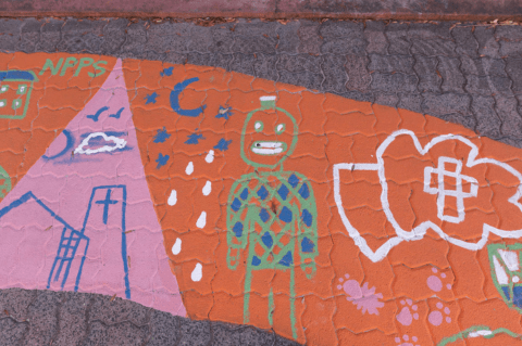 Painted laneway