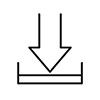 arrow pointing to an open box icon