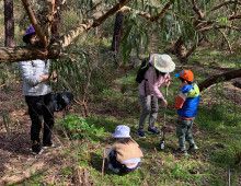 Children digging