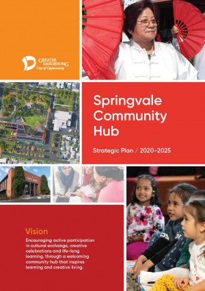 Springvale Community Hub Strategic Plan Cover