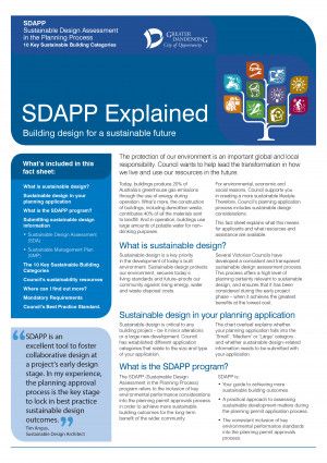 Greater Dandenong SDAPP Fact Sheet - SDAPP explained Cover