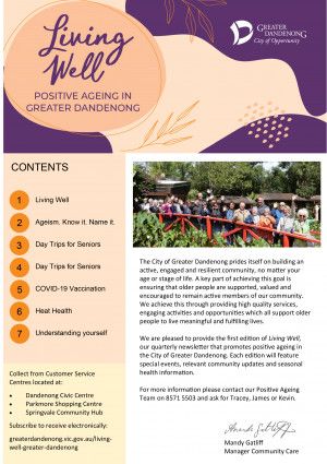 Living Well - Positive Ageing in Greater Dandenong December Edition