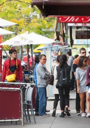 People walking