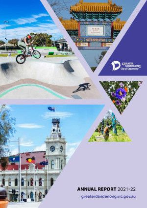 Annual Report 2021-22 Cover Drum Theatre Skateboarding