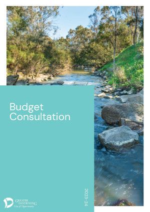 Budget Consultation Report Cover Dandenong Creek