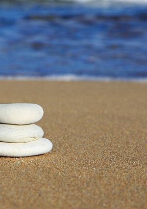 Rocks on beach