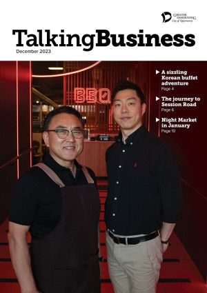 Cover of Talking Business magazine December 2023