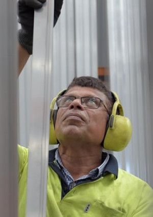 a person working in a factory