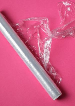 a roll of cling wrap