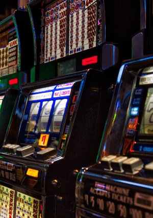 Gambling machines in a venue.
