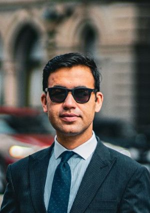 A man with sunglasses