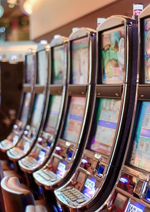 Gambling machines in a venue.